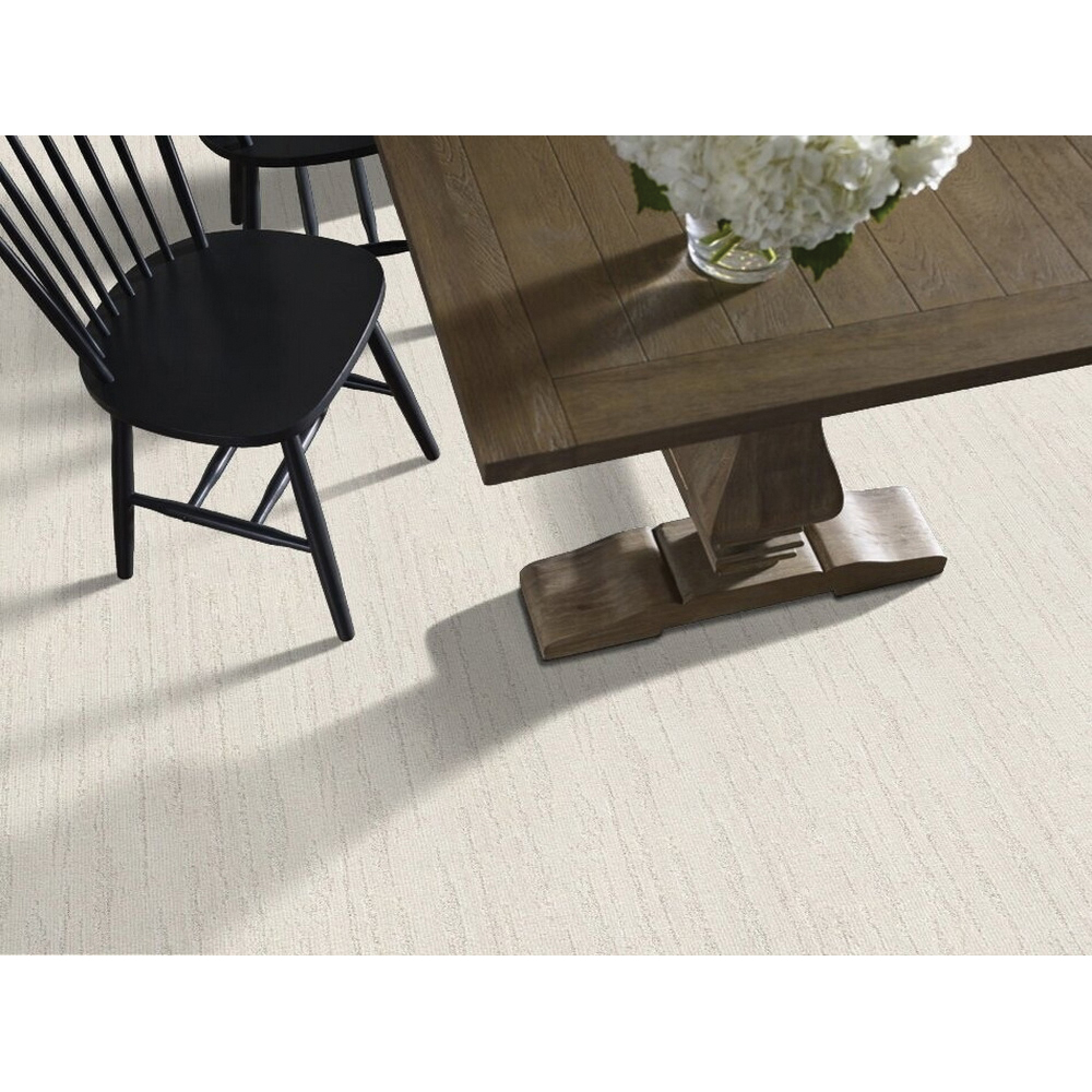 Shaw Floors All The Way, Simply The Best Series E9872-00100 Indoor Carpet, Milk White, 12 ft W, Miscellaneous Pattern - 2
