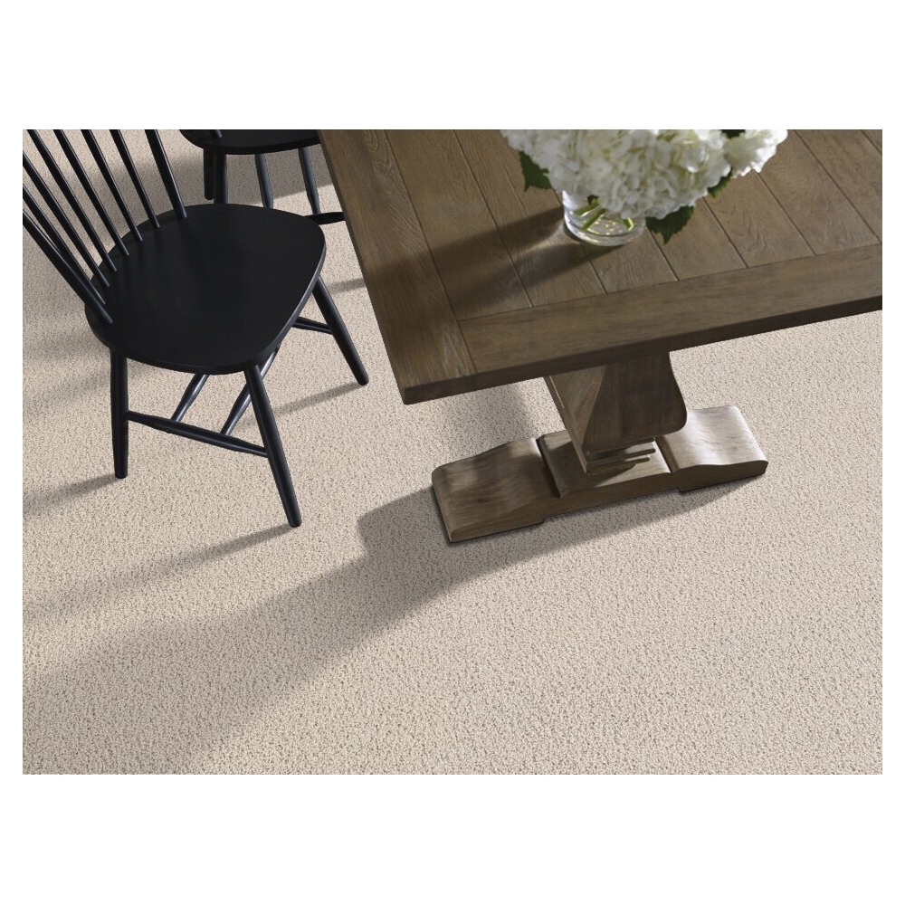 Shaw Floors Caress Rich Opulence Series CCS88-00104 Indoor Carpet, 12 ft W, Solid Pattern, Nylon Rug, Awaken - 2