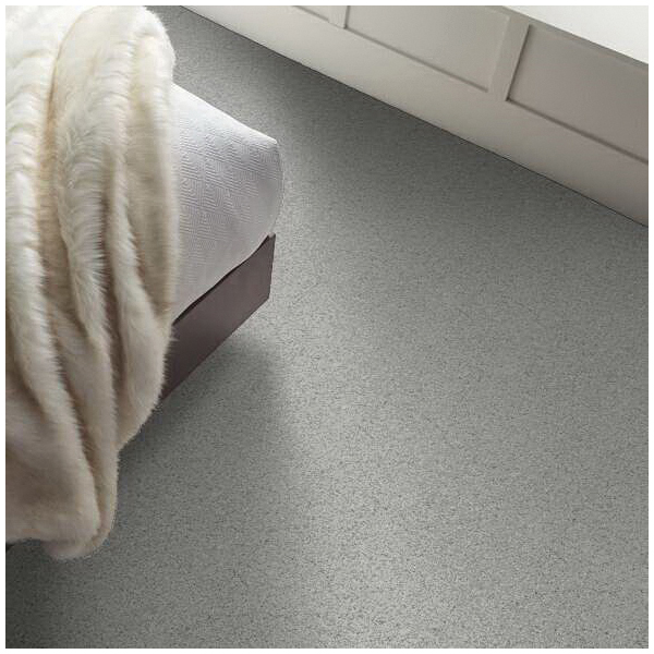Shaw Floors Caress Rich Opulence Series CCS88-00400 Indoor Carpet, 12 ft W, Solid Pattern, Nylon Rug, Sky Washed - 4