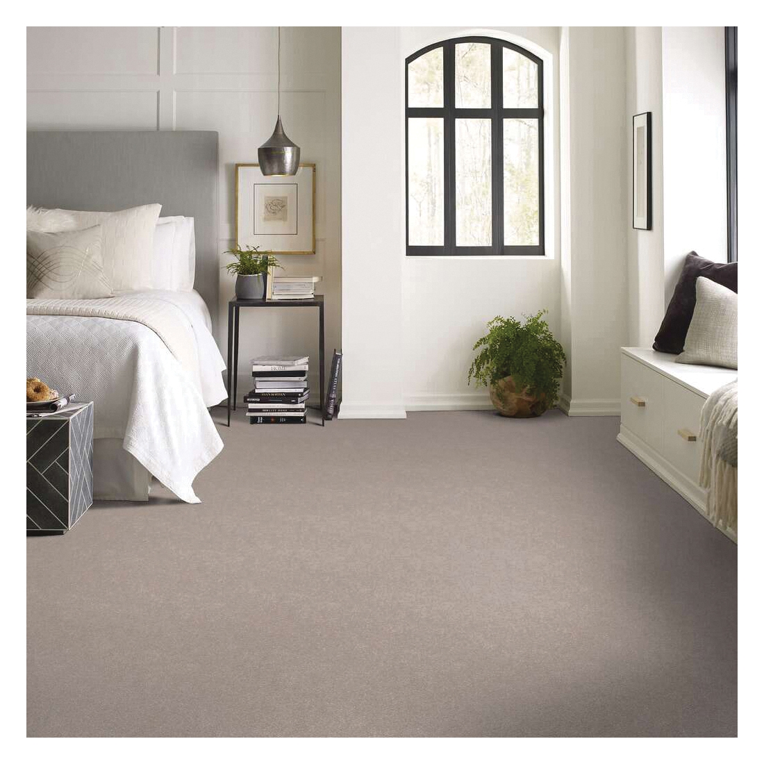 Shaw Floors Momentum II Simply The Best Series E9968-102S Indoor Carpet, 12 ft W, Solid Pattern, PET Rug, Boutique - 3