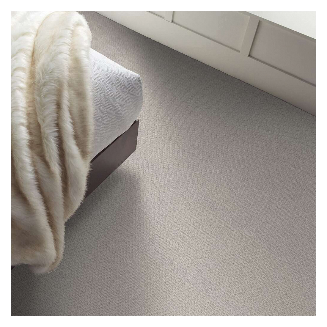 Shaw Floors Simply The Best Channeling Series 5E457-00101 Indoor Carpet, 12 ft W, Polyester Rug, Minimal - 4