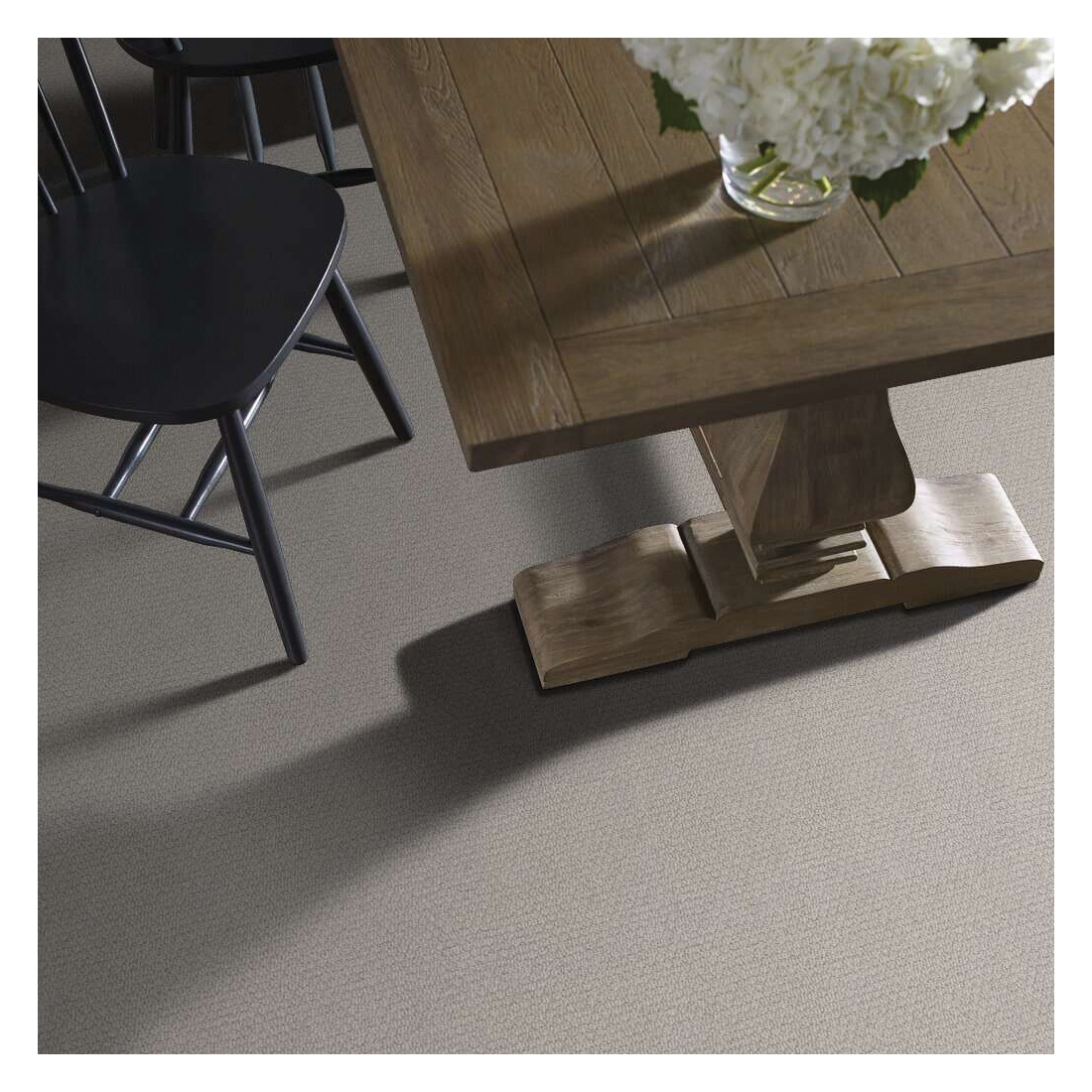 Shaw Floors Simply The Best Channeling Series 5E457-00101 Indoor Carpet, 12 ft W, Polyester Rug, Minimal - 5