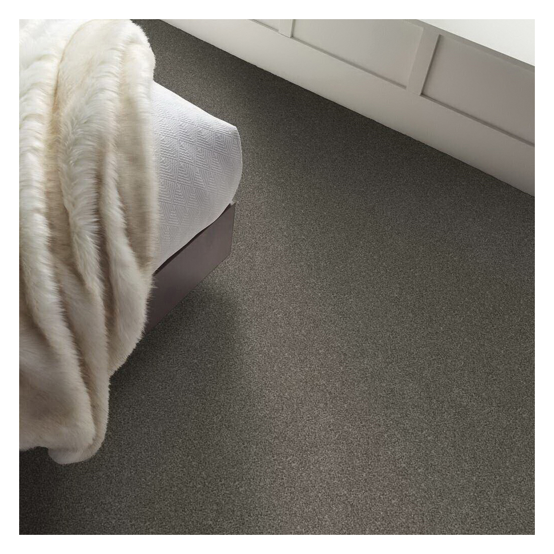 Shaw Floors Simply The Best Without Limits III Series 5E484-00501 Indoor Carpet, 12 ft W, Polyester Rug, Tundra - 2