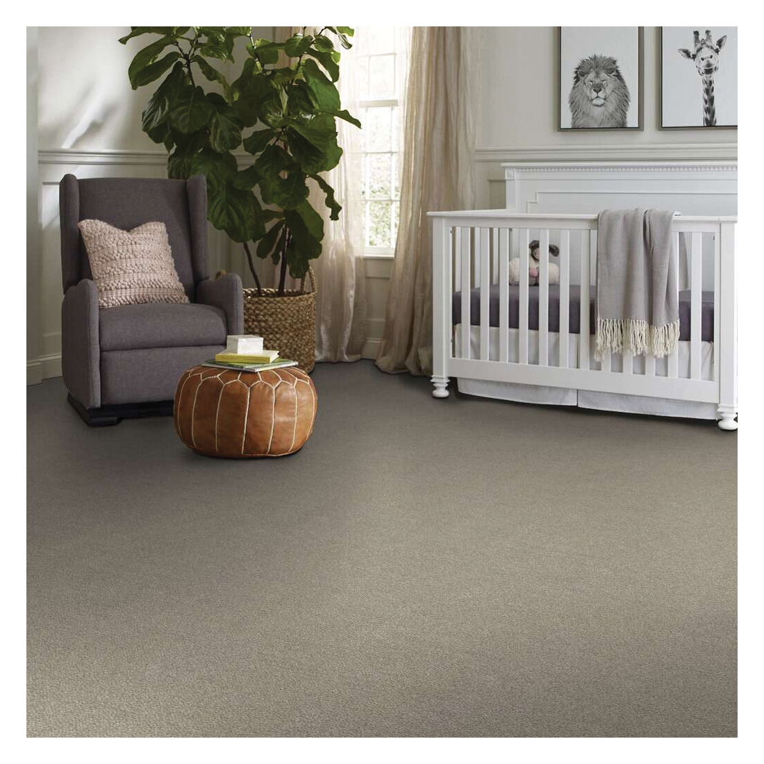 Shaw Floors Simply The Best Truspirit I Series 5E496-00103 Indoor Carpet, 12 ft W, Tonal Pattern, Polyester Rug, Mist - 3