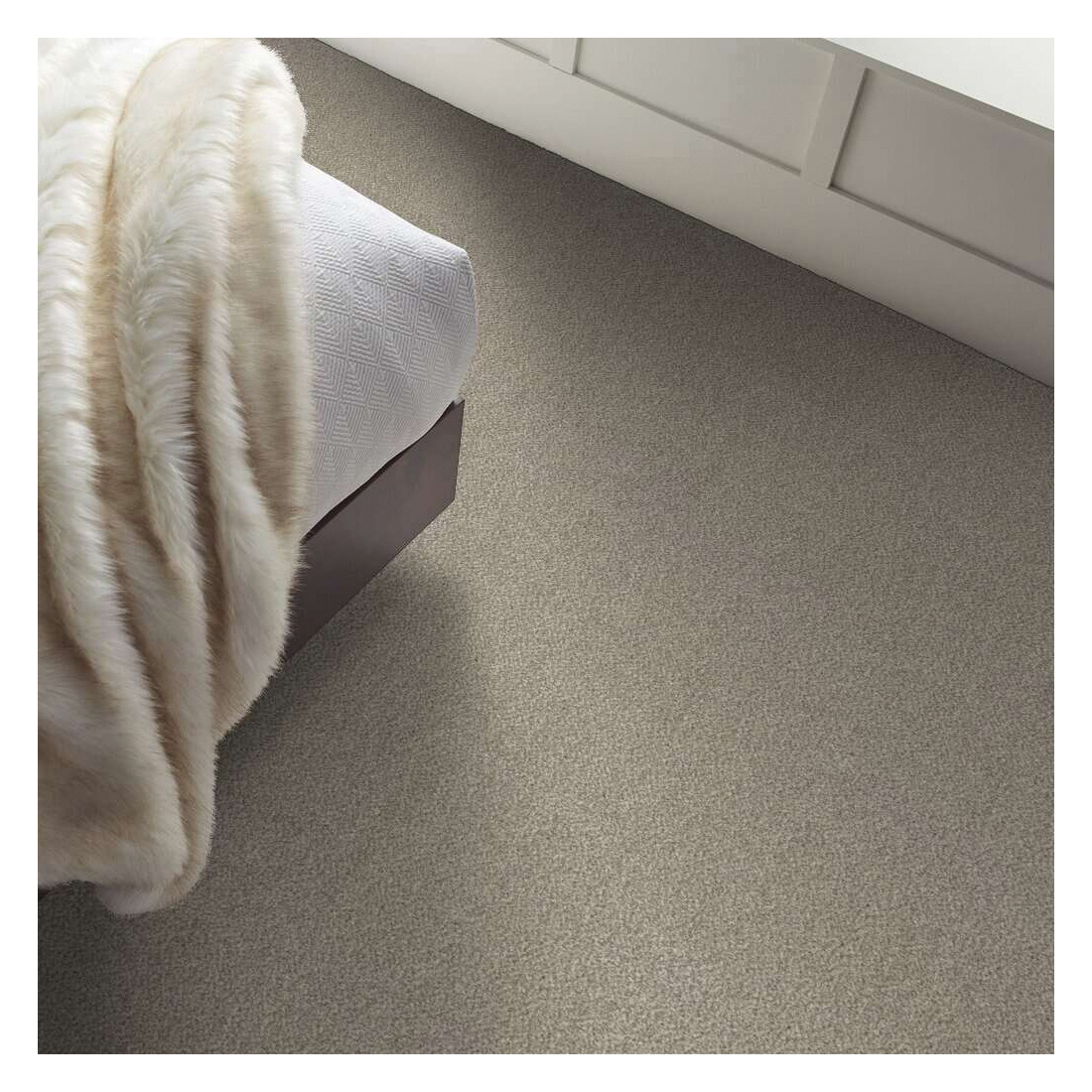 Shaw Floors Simply The Best Truspirit I Series 5E496-00103 Indoor Carpet, 12 ft W, Tonal Pattern, Polyester Rug, Mist - 4