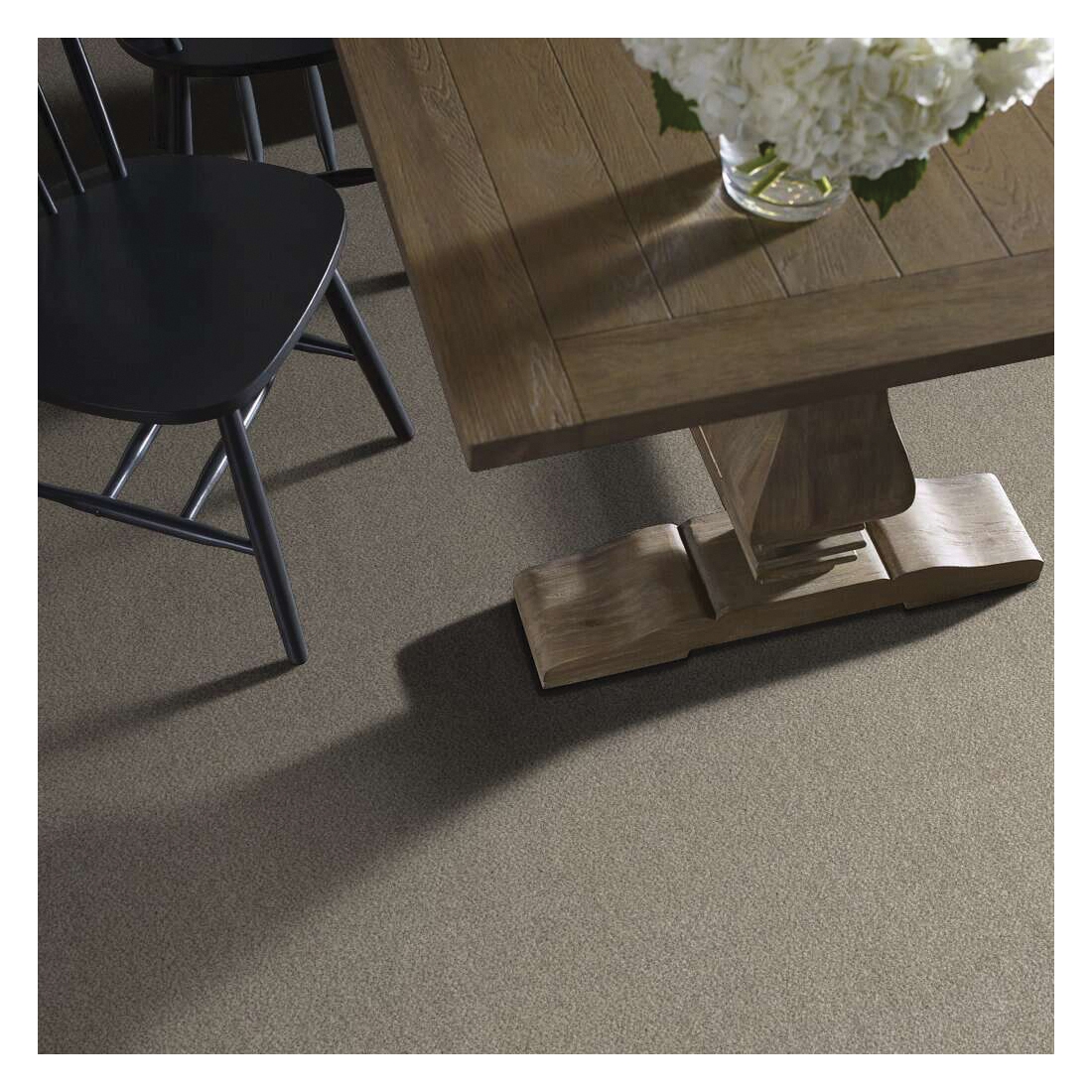 Shaw Floors Simply The Best Truspirit I Series 5E496-00103 Indoor Carpet, 12 ft W, Tonal Pattern, Polyester Rug, Mist - 5