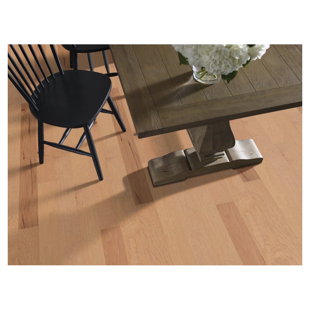 Shaw Floors Pebble Hill Hickory, Shaw Hardwoods Series 00144-SW219 Engineered Hardwood, Prairie Dust, 10 in L, 5 in W - 2