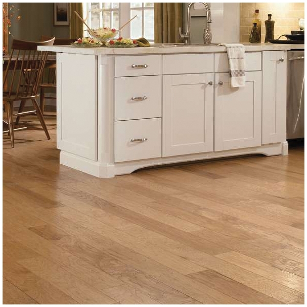 Shaw Floors Pebble Hill Hickory, Shaw Hardwoods Series 00144-SW219 Engineered Hardwood, Prairie Dust, 10 in L, 5 in W - 4