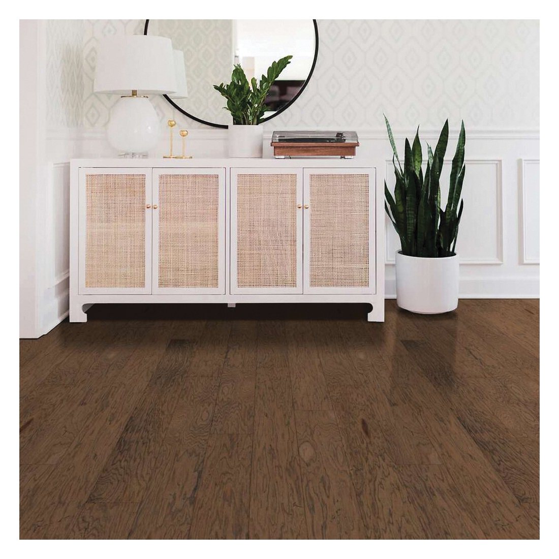 Shaw Floors Belle Grove, Shaw Hardwoods Series 02008-SW550 Engineered Hardwood, Fireside, 10 in L, 5 in W - 3