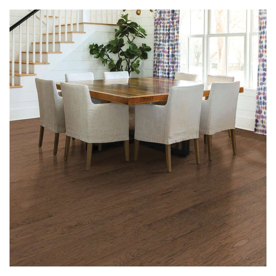 Shaw Floors Belle Grove, Shaw Hardwoods Series 02008-SW550 Engineered Hardwood, Fireside, 10 in L, 5 in W - 4