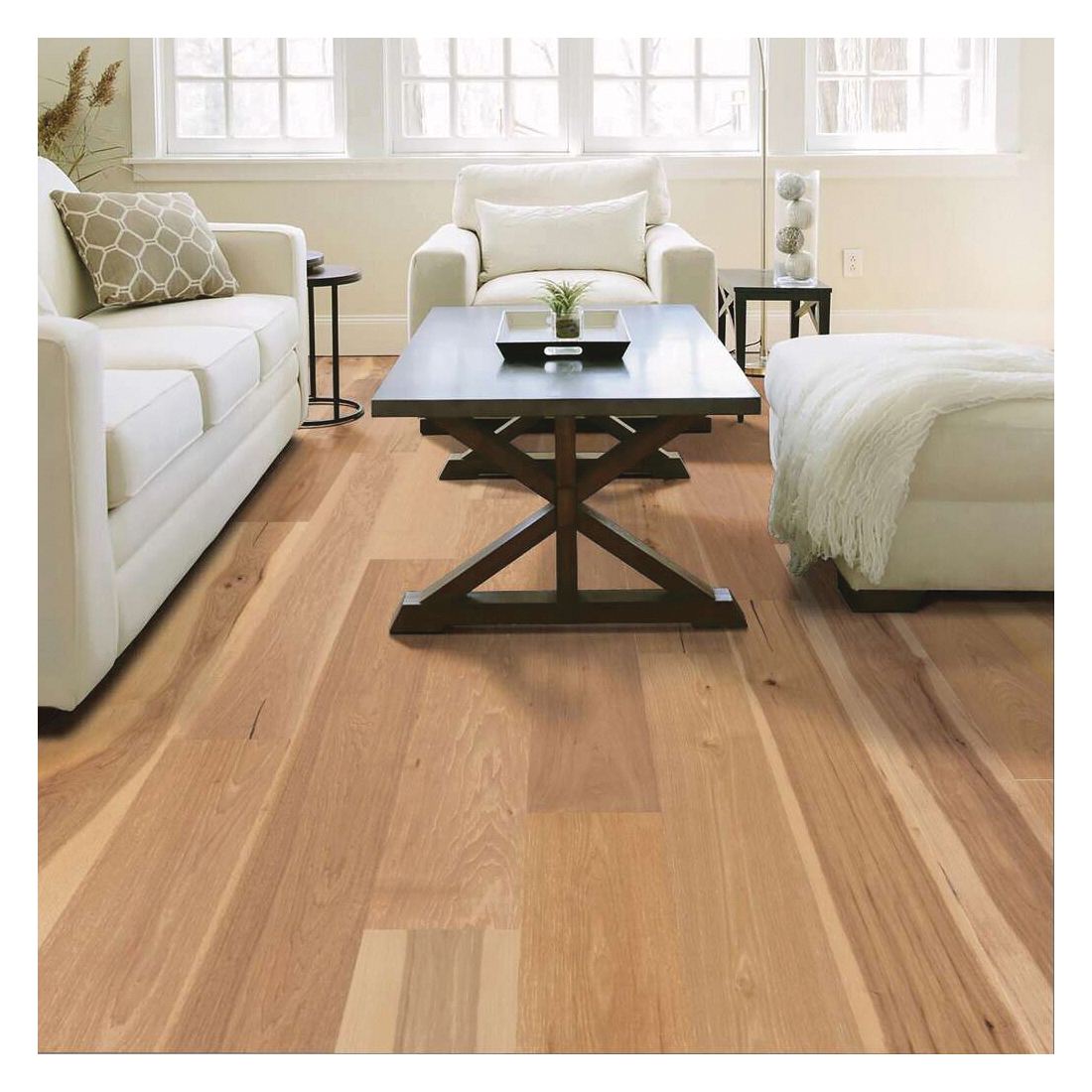 Shaw Floors Castlewood Hickory, Shaw Hardwoods Series 00993-SW486 Engineered Hardwood, Coat Of Arms, 7.48 in W - 5