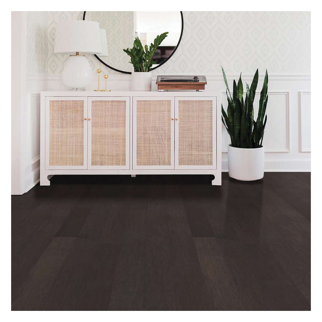 Shaw Floors Sequoia Hickory, Shaw Hardwoods Series 00510-SW539 Engineered Hardwood, Granite, 10 in L, 5 in W - 3