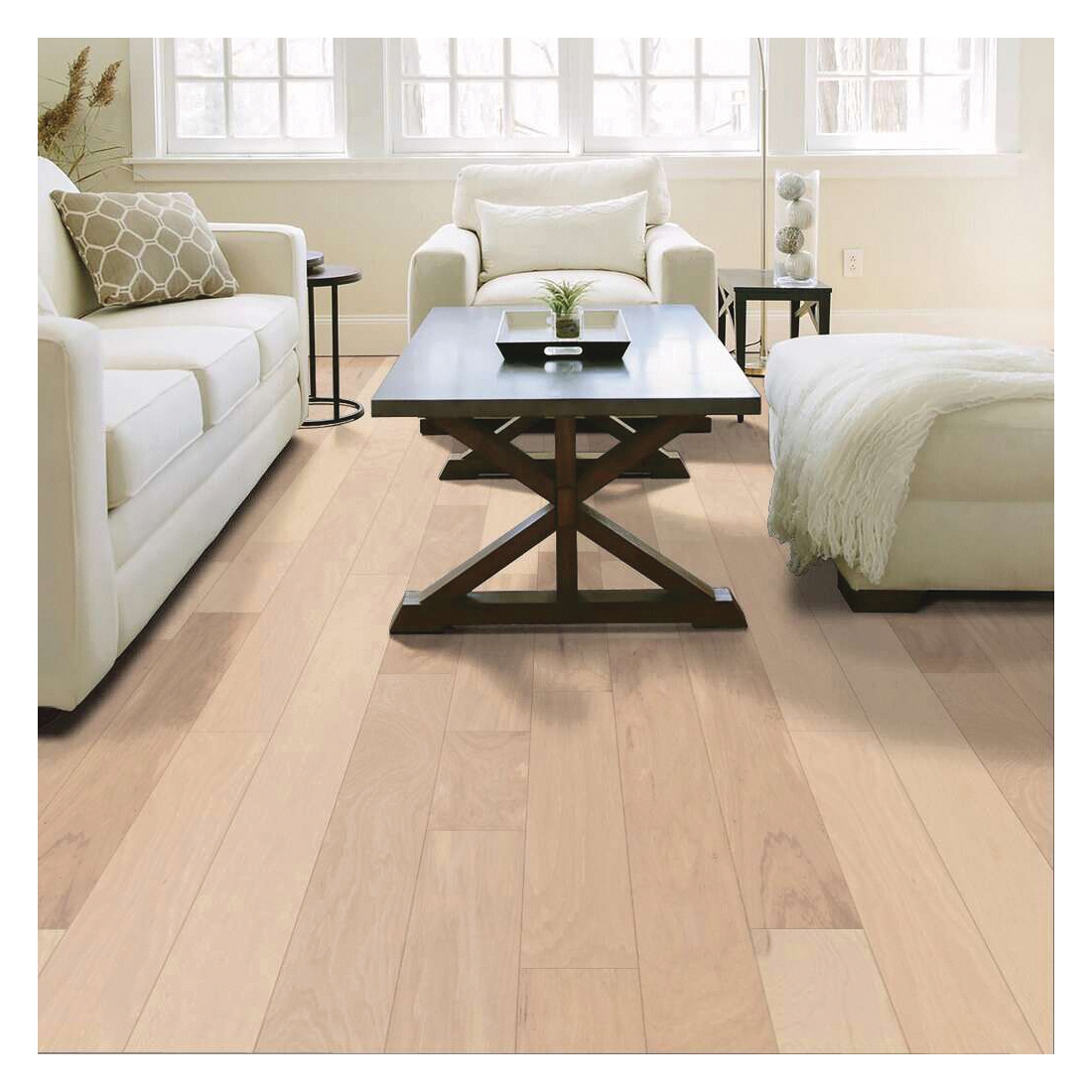 Shaw Floors Northington Brushed Shaw Hardwoods Series 01032-SW670 Engineered Hardwood, 8 in L, 4.94 in W, Canopy - 5