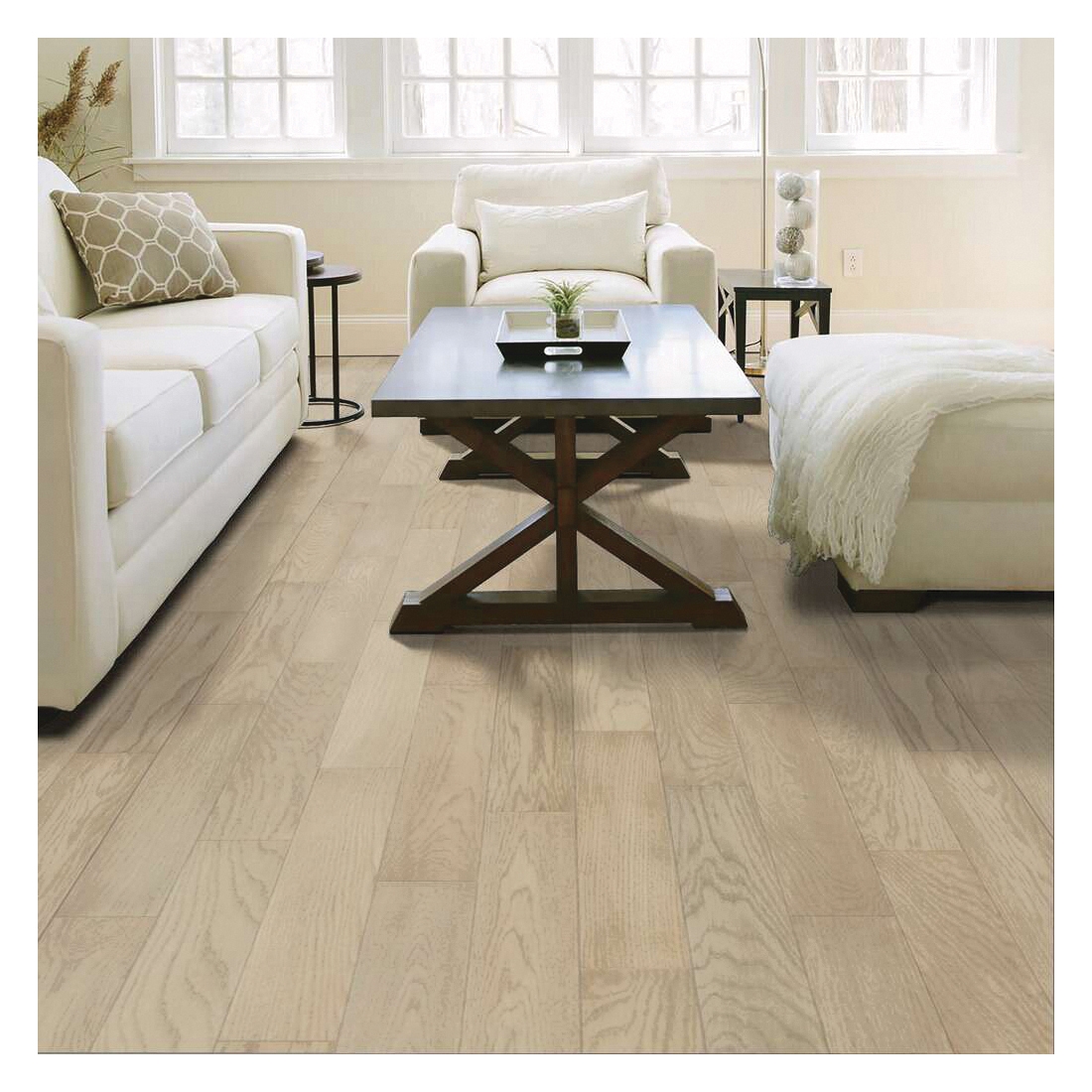 Shaw Floors Fifth Avenue Oak Shaw Hardwoods Series 01007-SW663 Engineered Hardwood, 23.62 in L, 4.72 in W, Astor - 5