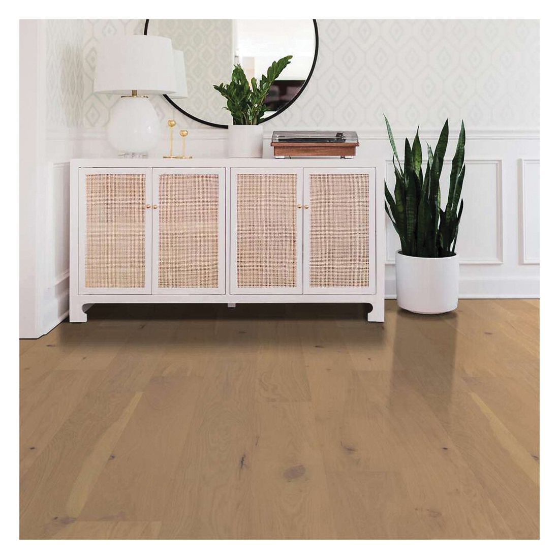 Shaw Floors Couture Oak Shaw Hardwoods Series 01045-SW689 Engineered Hardwood, 15-3/4 in L, 7-1/2 in W, Champagne - 3