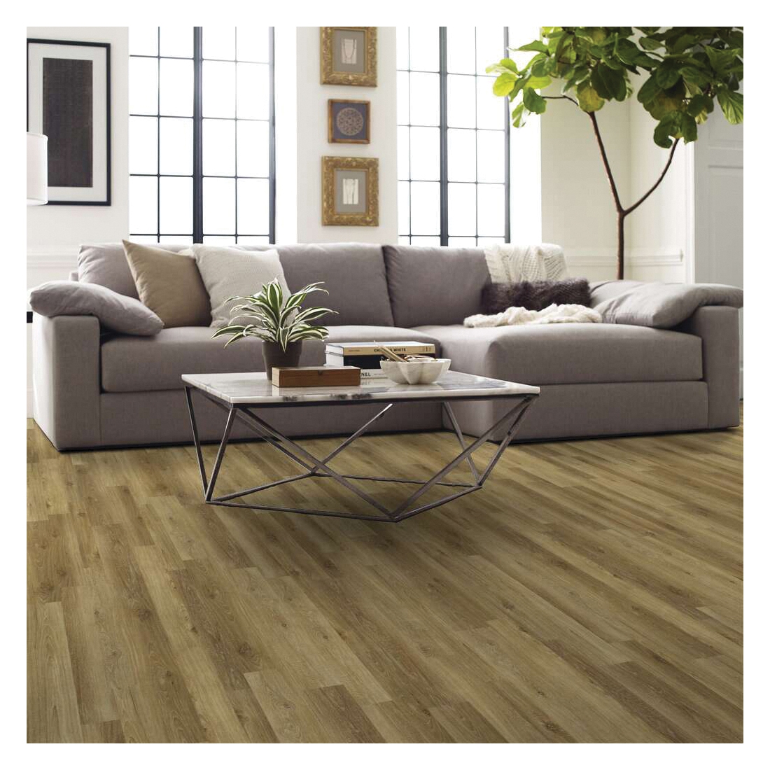Shaw Floors Designer Mix Versalock Laminate Series SL098-01003 Laminate Flooring, Lock N Place Profile, Wood, Anneal - 4