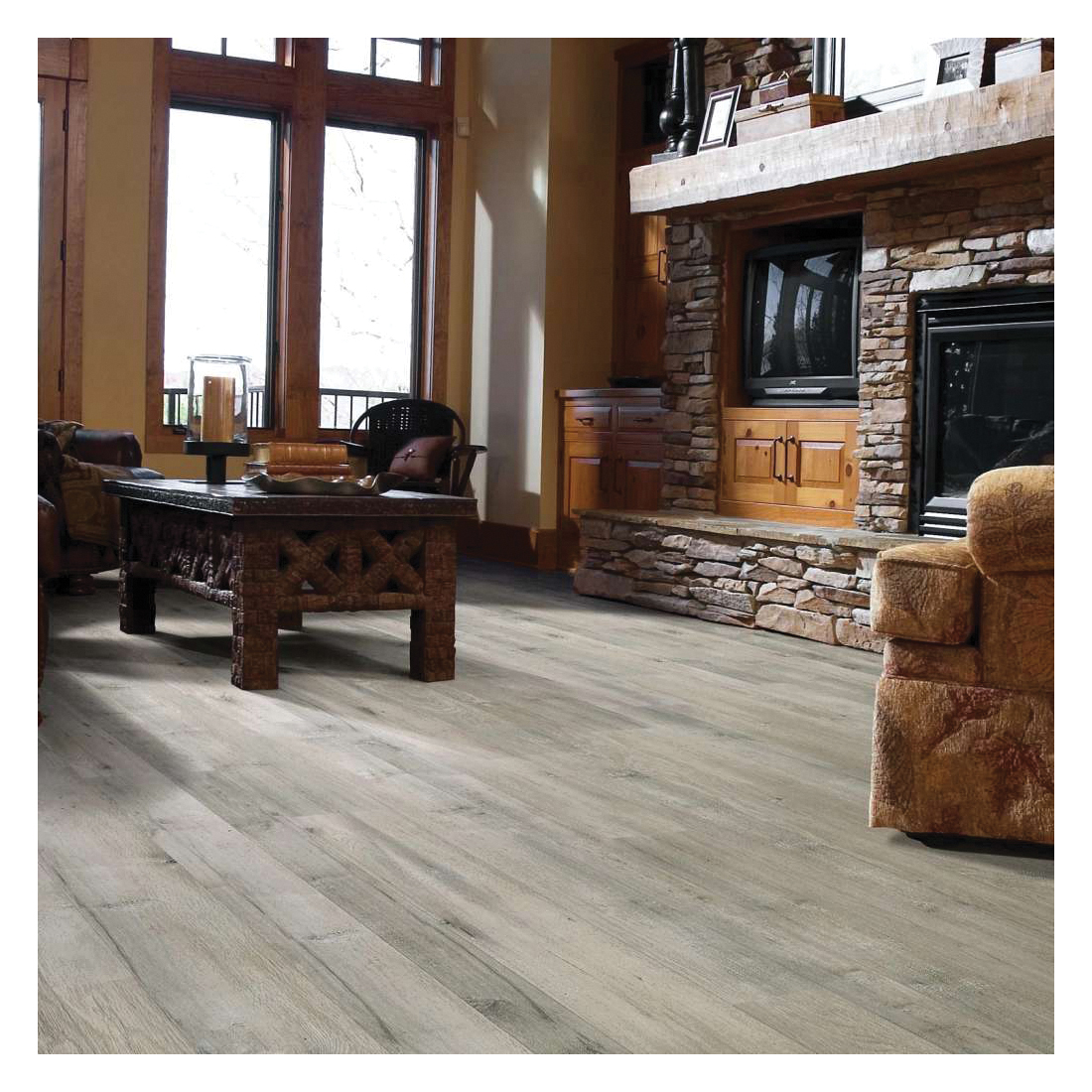 Shaw Floors Cascade Classics Versalock Laminate Series SL102-05004 Laminate Flooring, Lock N Place Profile, Wood, Alloy - 3