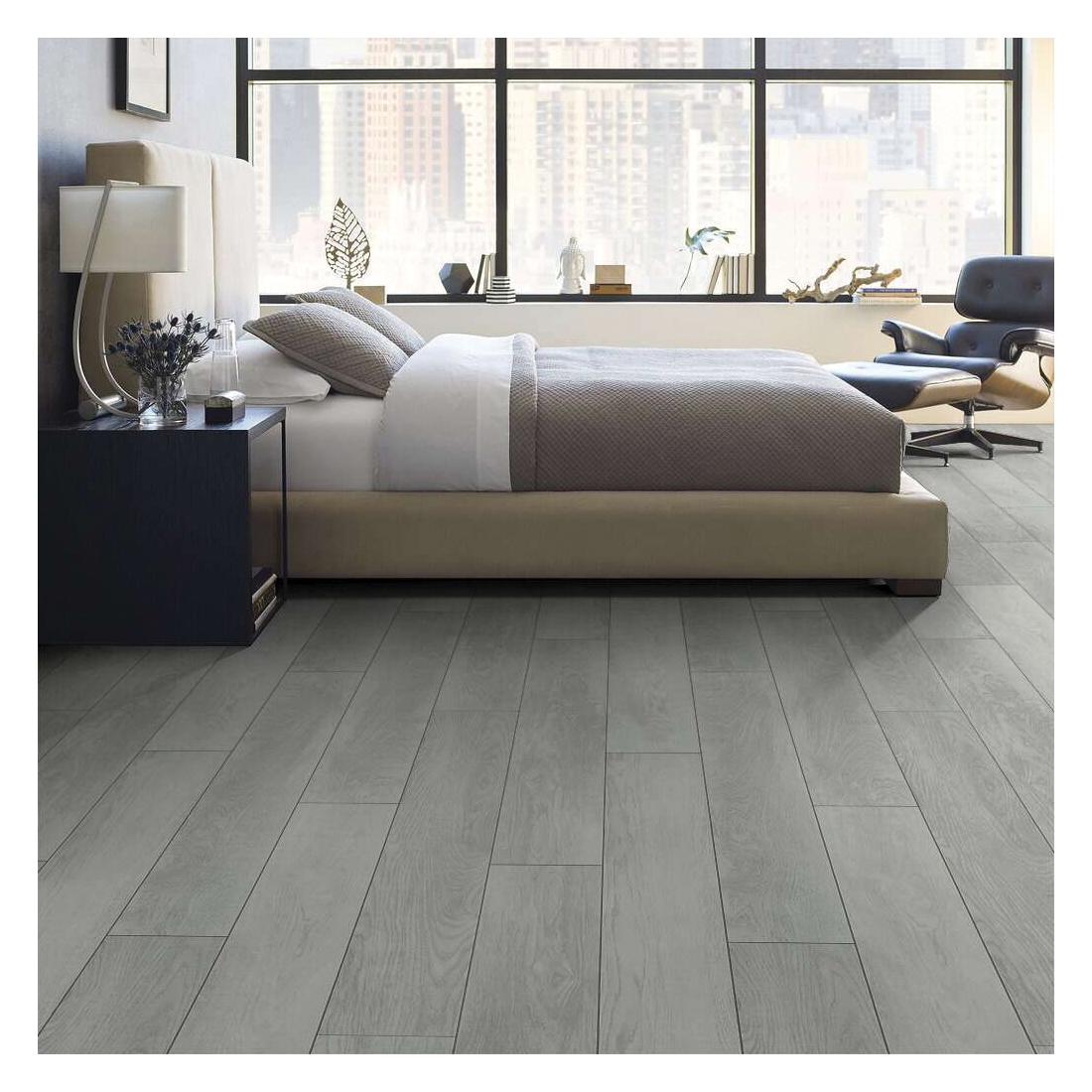 Shaw Floors Odyssey Versalock Laminate Series SL424-01020 Laminate Flooring, Angle Tap Profile, Wood, Cool White - 4