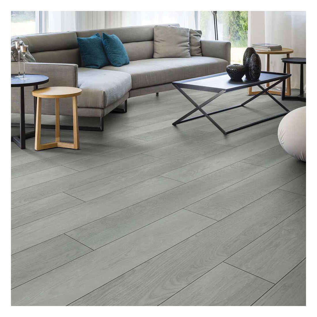 Shaw Floors Odyssey Versalock Laminate Series SL424-01020 Laminate Flooring, Angle Tap Profile, Wood, Cool White - 5