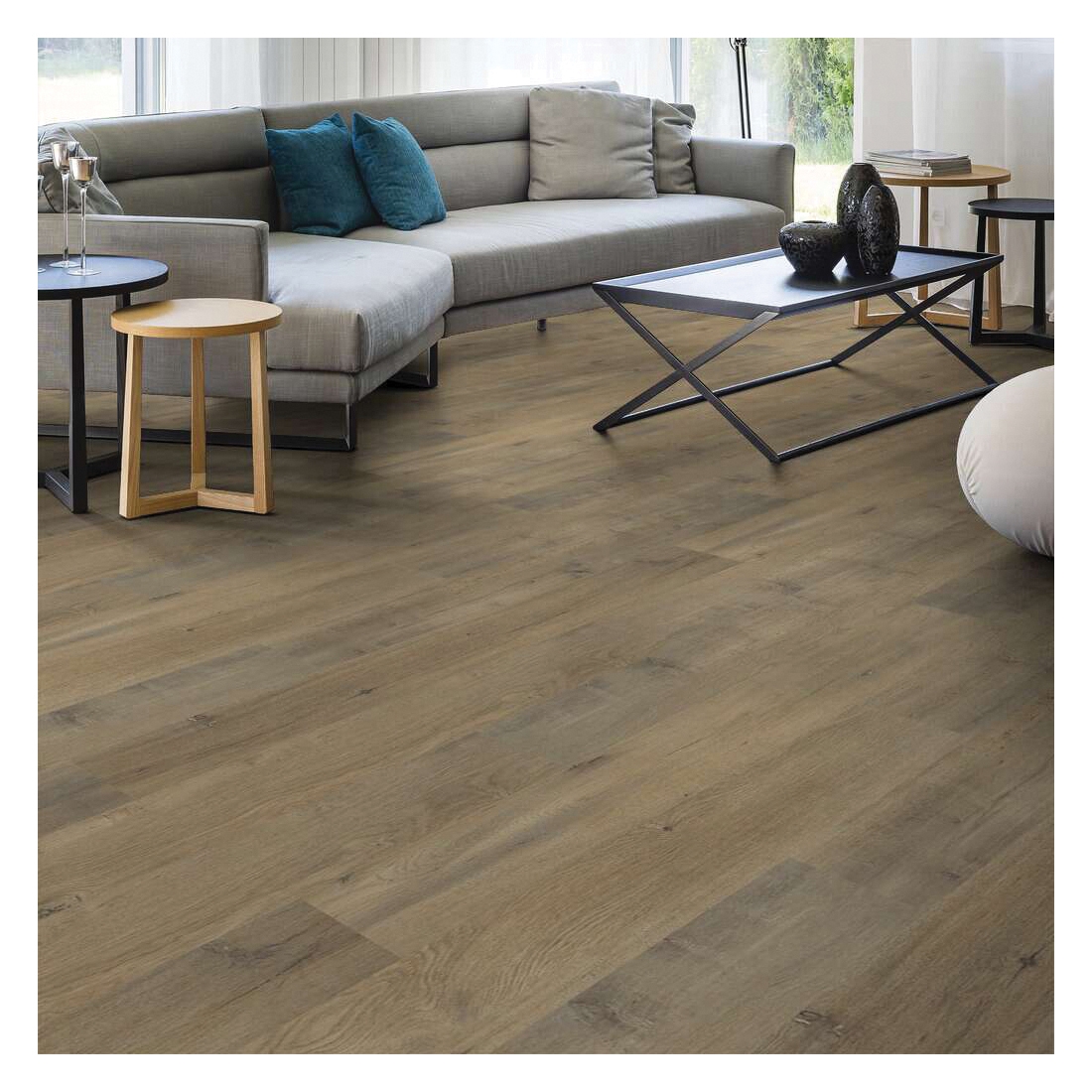 Shaw Floors Simplicity Plus Versalock Laminate Series SL442-01004 Laminate Flooring, Lock N Place Profile, Wood, Forge - 5