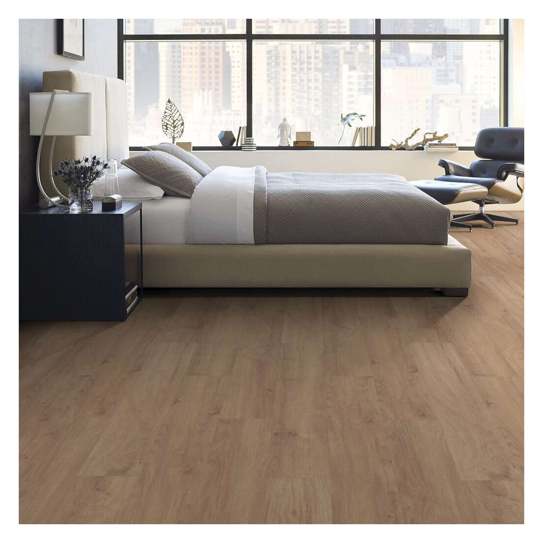 Shaw Floors Versalock Laminate Vogue Series SL445-01027 Laminate Flooring, Angle Tap Profile, Wood, Harvest, 47.64 in L - 4