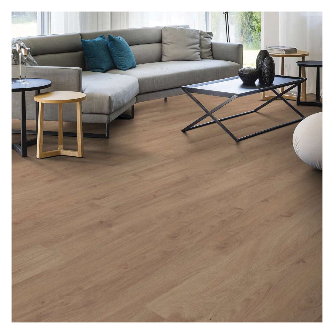 Shaw Floors Versalock Laminate Vogue Series SL445-01027 Laminate Flooring, Angle Tap Profile, Wood, Harvest, 47.64 in L - 5