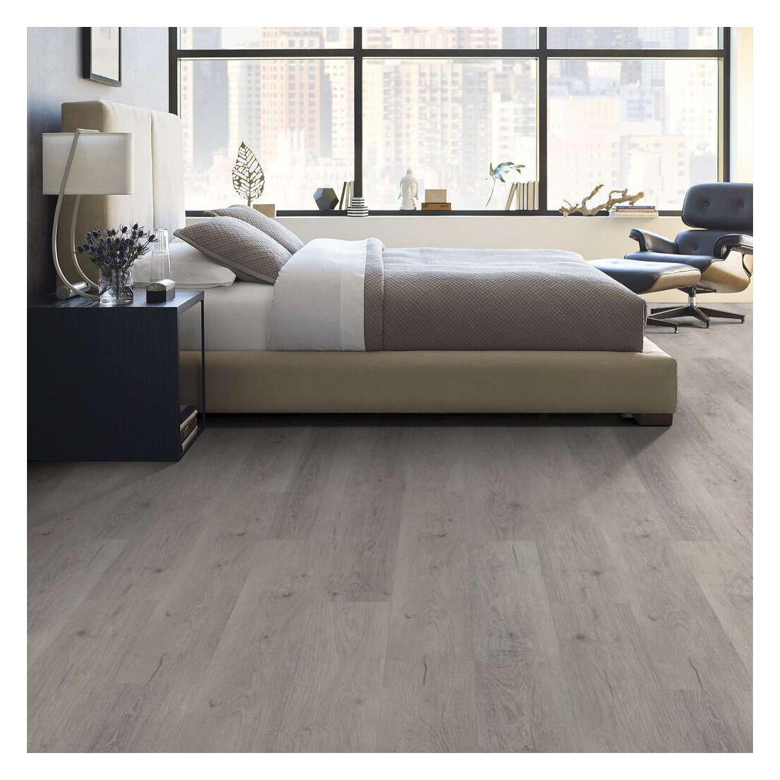 Shaw Floors Timeless Versalock Laminate Series SL447-01030 Laminate Flooring, Angle Tap Profile, Wood, Abstract, 8 in W - 4