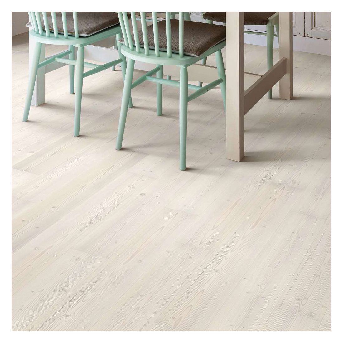 Shaw Floors Cadence Versalock Laminate Series SL449-01032 Laminate Flooring, Angle Profile, Wood, Paper White, 7.6 in W - 3