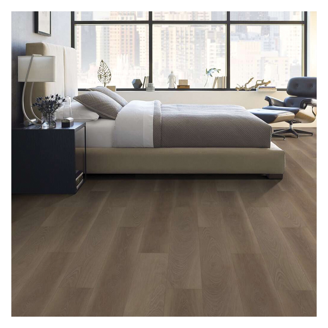 Shaw Floors Intrigue, Versalock Laminate Series SL448-01028 Laminate Flooring, Puttied Walnut, Lock N Place Profile - 4