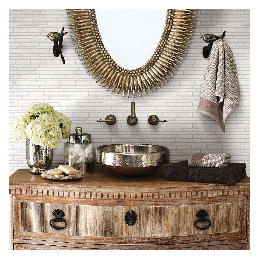 Shaw Floors Ceramic Solutions Boca Series CS79M-00101 Natural Stone Tile, 12.01 in L Tile, 10.04 in W Tile, Pearl - 3