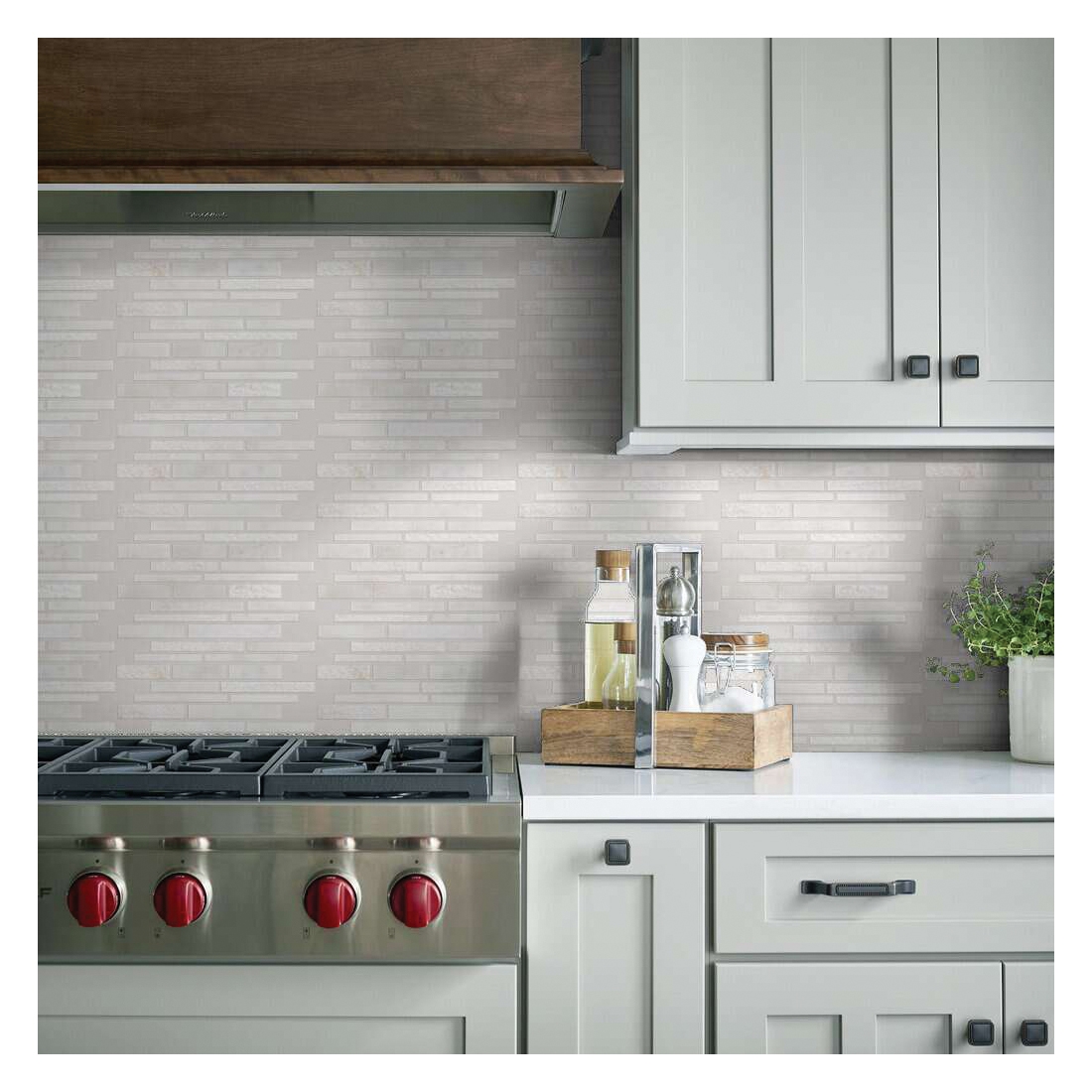 Shaw Floors Ceramic Solutions Boca Series CS78M-00120 Natural Stone Tile, 12.01 in L Tile, 10.04 in W Tile, White Water - 5