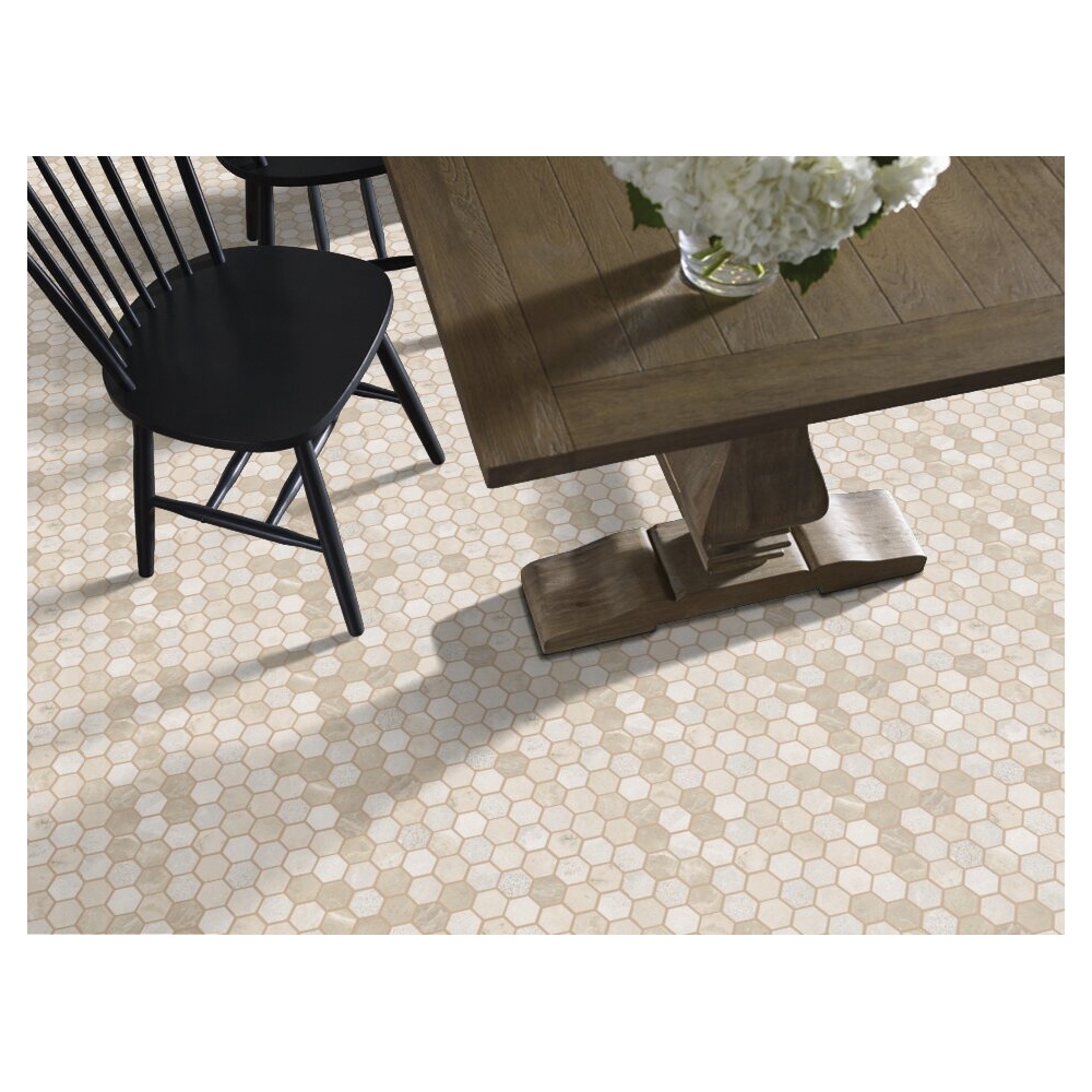 Shaw Floors Ceramic Solutions Boca Series CS81M-00210 Natural Stone Tile, 12.01 in L Tile, 12.01 in W Tile, Coastal - 2