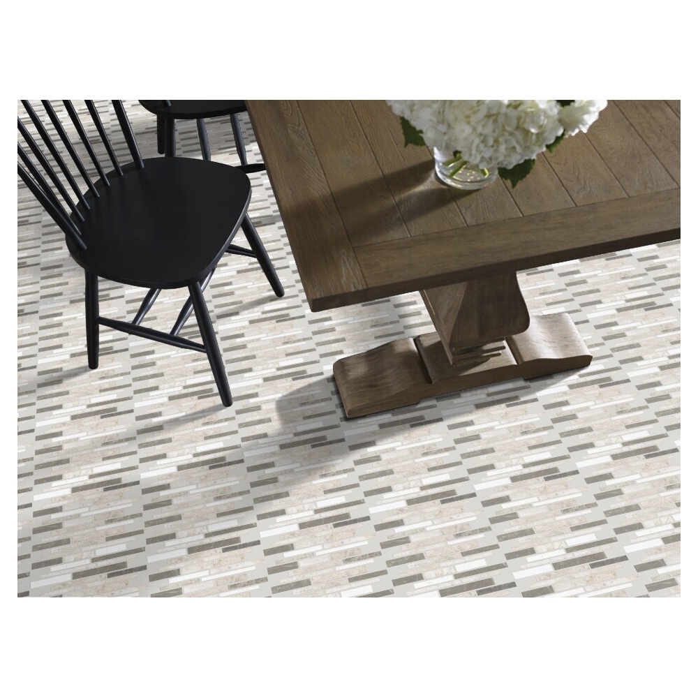 Shaw Floors Ceramic Solutions Boca Series CS77M-00151 Natural Stone Tile, 12.01 in L Tile, 10.04 in W Tile, Jetty - 2