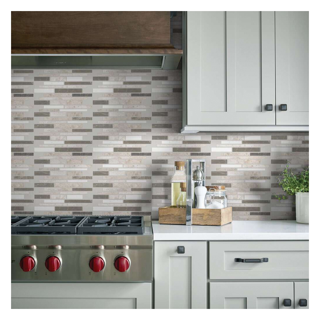 Shaw Floors Ceramic Solutions Boca Series CS77M-00151 Natural Stone Tile, 12.01 in L Tile, 10.04 in W Tile, Jetty - 5