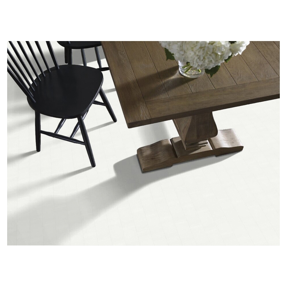 Shaw Floors Ceramic Solutions Diva Series CS04V-00100 Porcelain Floor Tile, 23.62 in L Tile, 11.73 in W Tile, White - 2