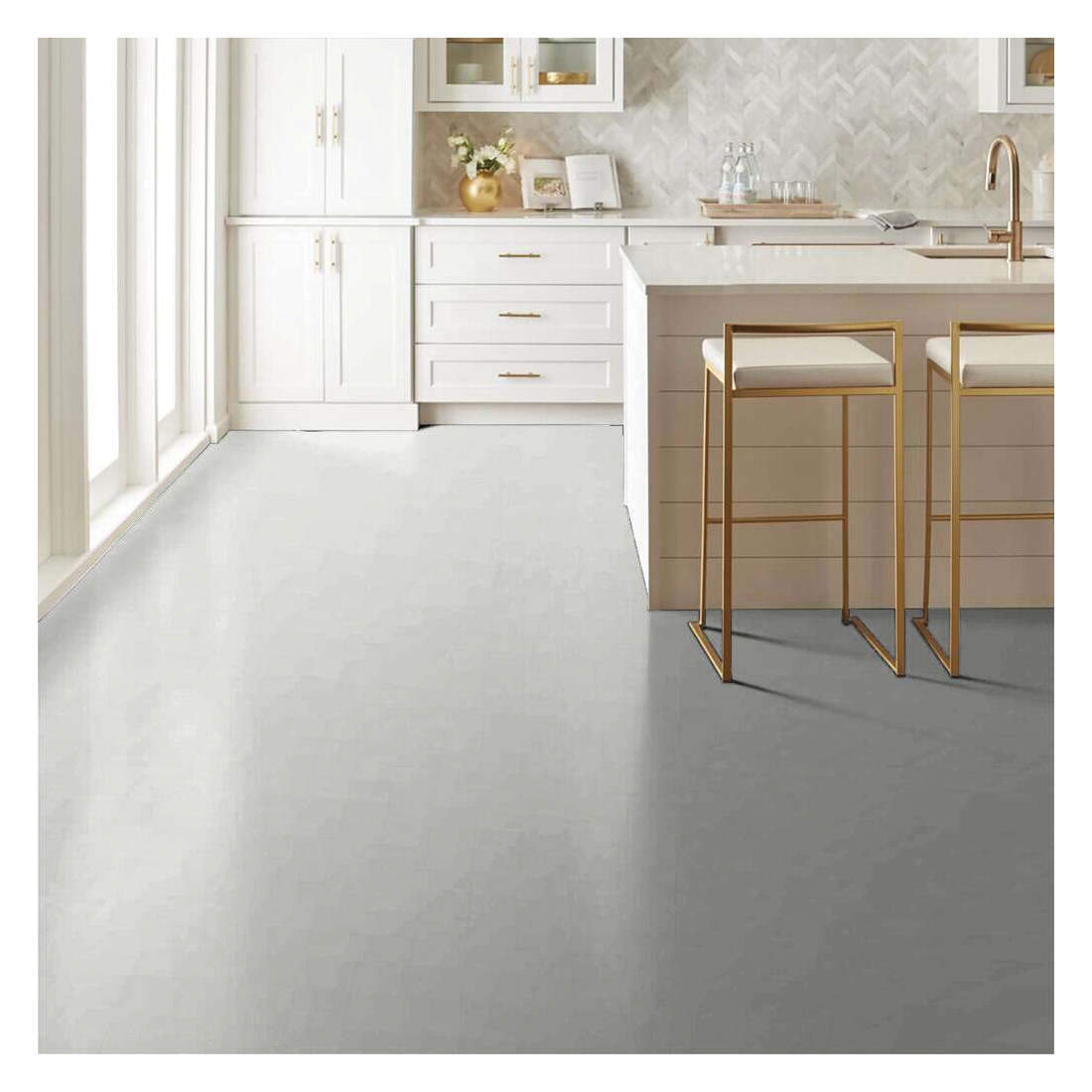 Shaw Floors Ceramic Solutions Diva Series CS04V-00100 Porcelain Floor Tile, 23.62 in L Tile, 11.73 in W Tile, White - 4