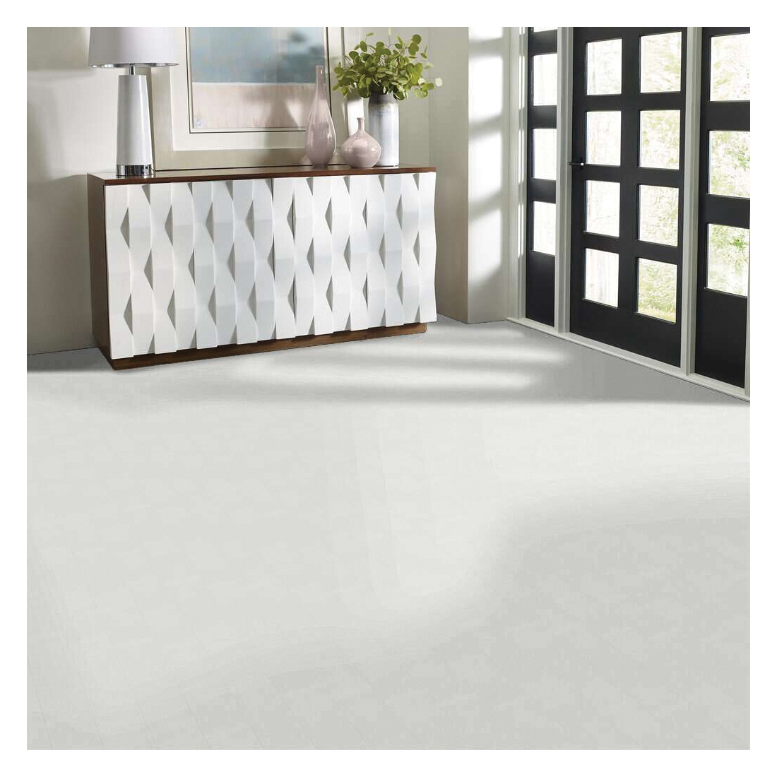 Shaw Floors Ceramic Solutions Diva Series CS04V-00100 Porcelain Floor Tile, 23.62 in L Tile, 11.73 in W Tile, White - 5