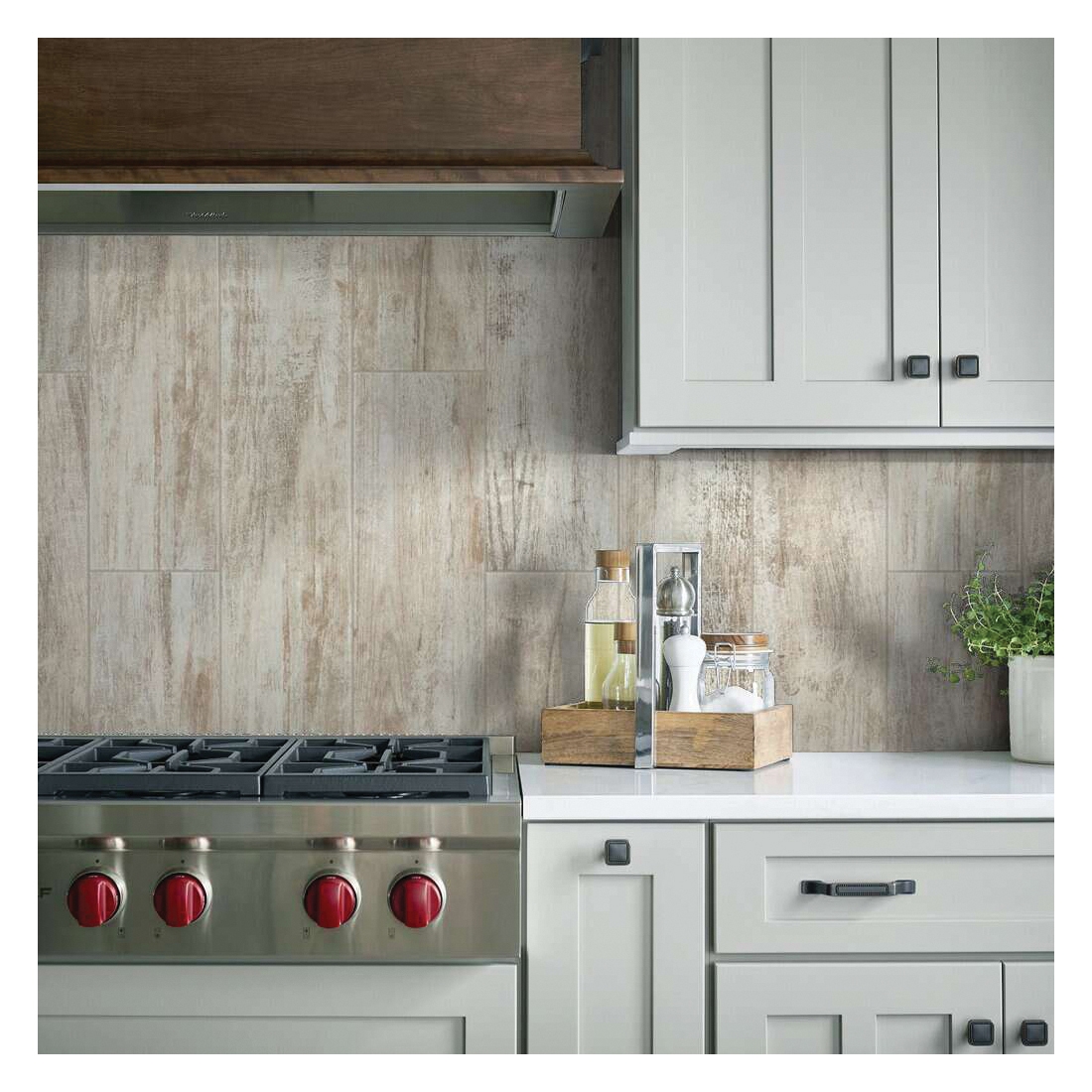 Shaw Floors Ceramic Solutions Olympia Series CS71W-00100 Ceramic Floor Tile, 35-3/4 in L Tile, 8.19 in W Tile, White - 5