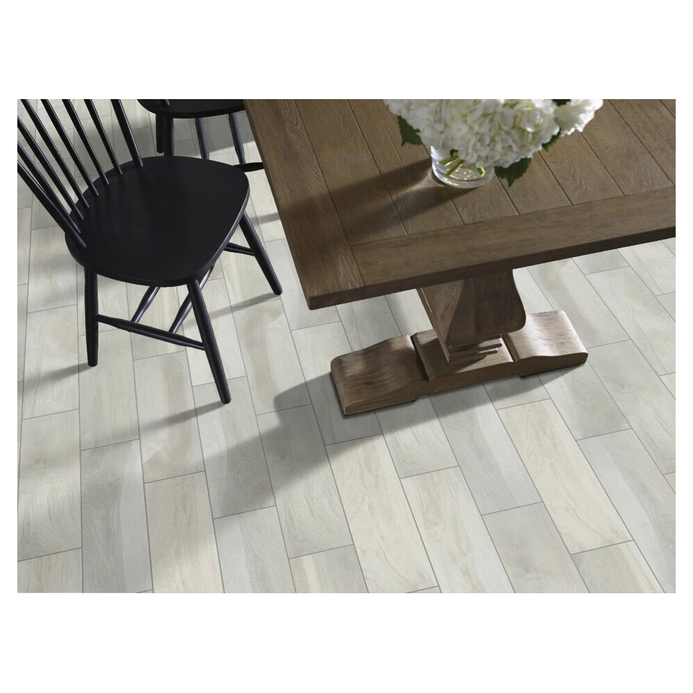 Shaw Floors Ceramic Solutions, Heirloom Series CS38Z-00150 Ceramic Floor Tile, 21.69 in L Tile, Fine China - 2