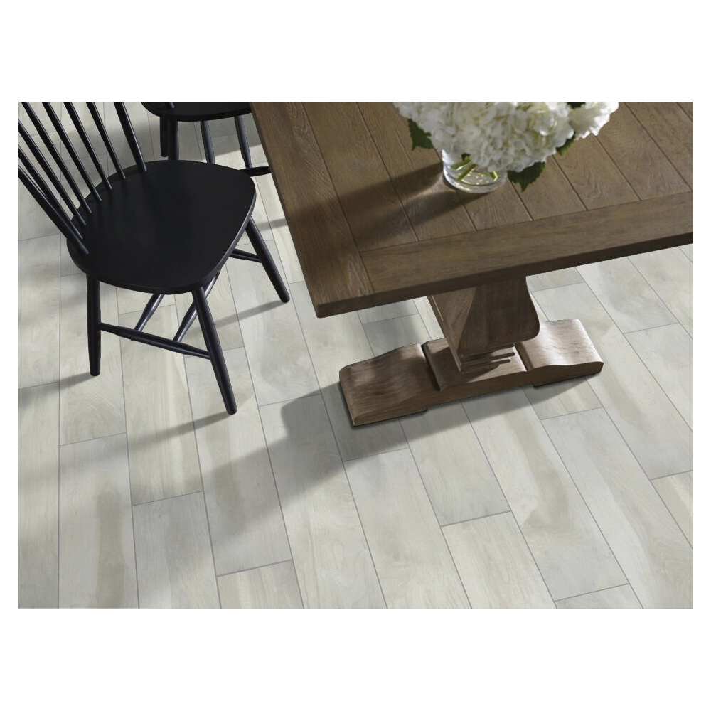 Shaw Floors Ceramic Solutions, Heirloom Series CS39Z-00150 Ceramic Floor Tile, 35-3/4 in L Tile, Fine China - 2