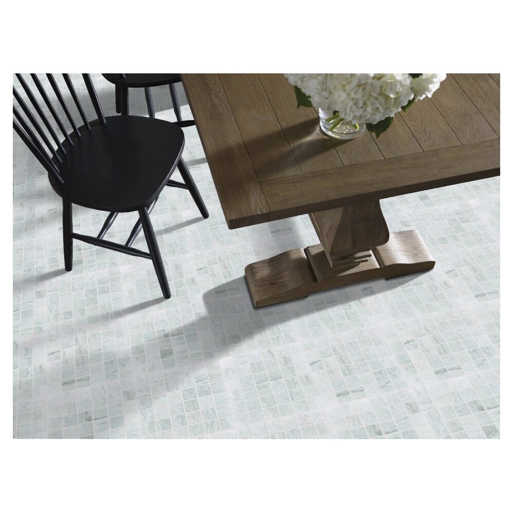 Shaw Floors Ceramic Solutions Utopia Series 261TS-00150 Ceramic Tile, 12.99 in L Tile, 12.99 in W Tile, Cut Edge, White - 2
