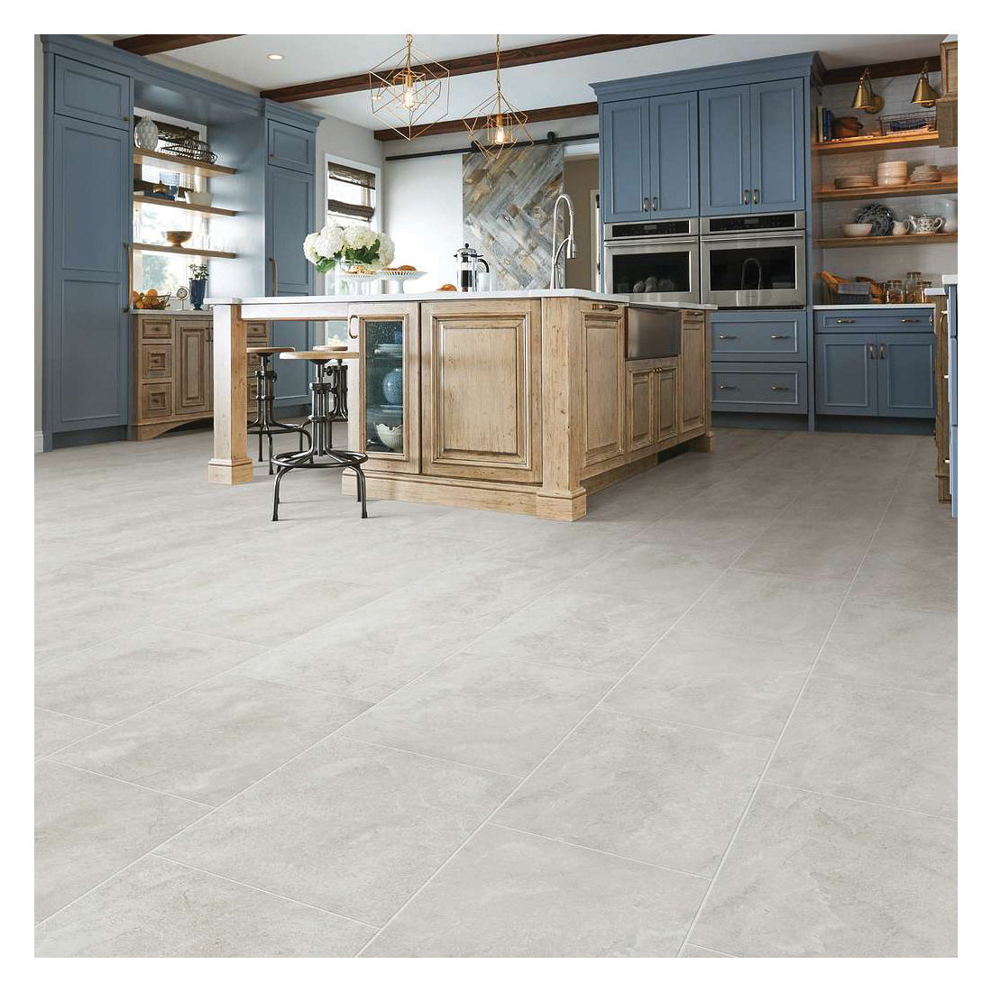 Shaw Floors Arena Ceramic Solutions Series 221TS-00100 Ceramic Floor Tile, 23.62 in L Tile, 11.8 in W Tile, Bone - 3