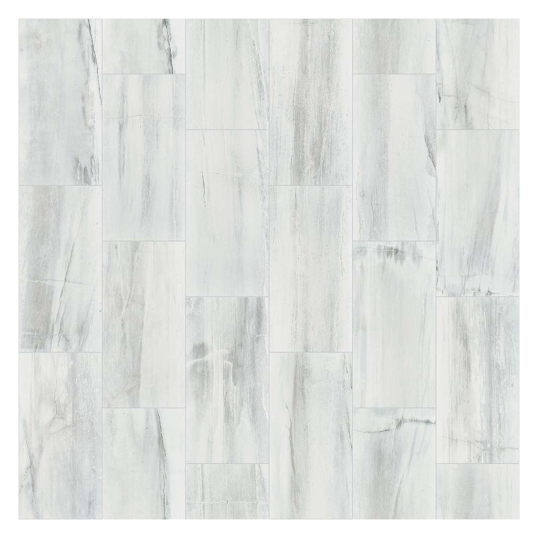 Shaw Floors Ceramic Solutions, Current Series CS75Z-00125 Porcelain Floor Tile, 23.84 in L Tile, White Water - 3