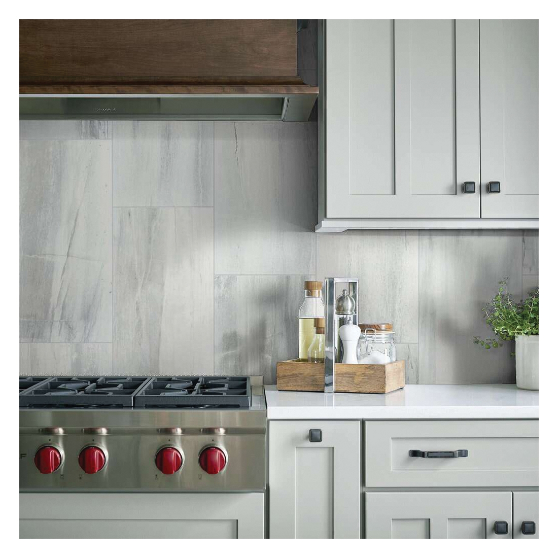 Shaw Floors Ceramic Solutions, Current Series CS75Z-00125 Porcelain Floor Tile, 23.84 in L Tile, White Water - 5
