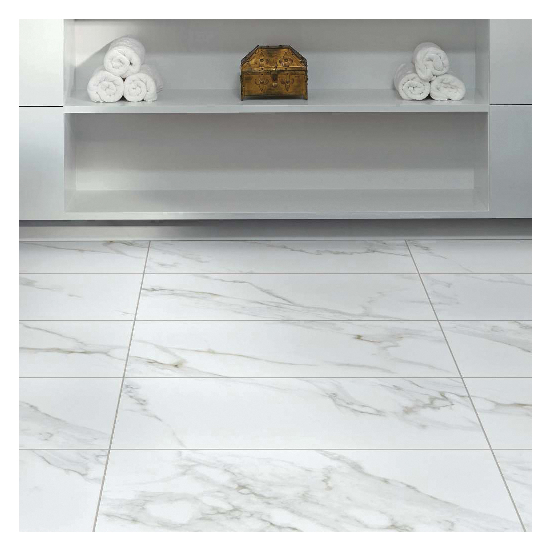 Shaw Floors Ceramic Solutions, Universe Series 265TS-00120 Ceramic Tile, 12.99 in L Tile, 12.99 in W Tile, Cut Edge - 3