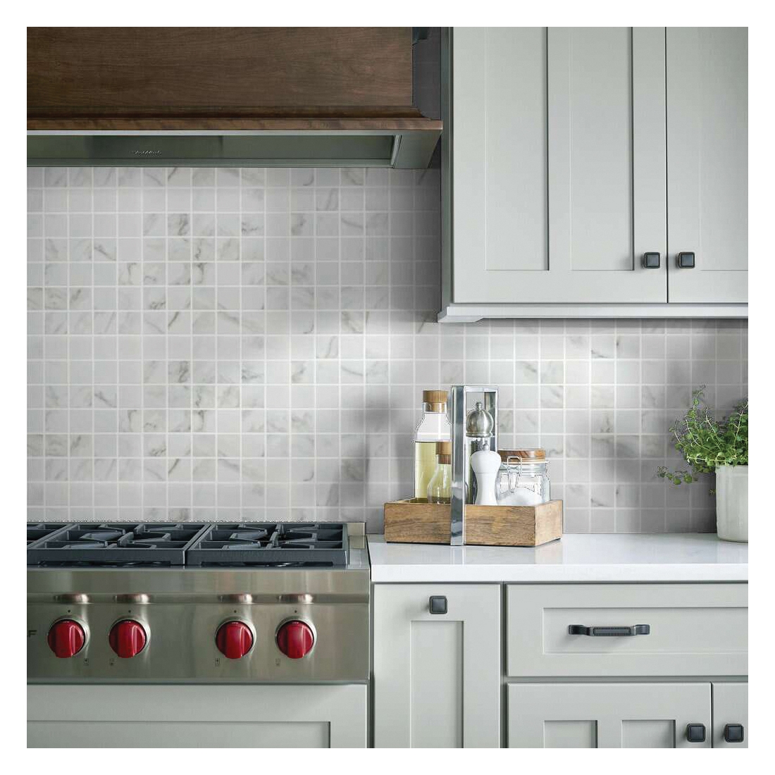 Shaw Floors Ceramic Solutions, Universe Series 265TS-00120 Ceramic Tile, 12.99 in L Tile, 12.99 in W Tile, Cut Edge - 5
