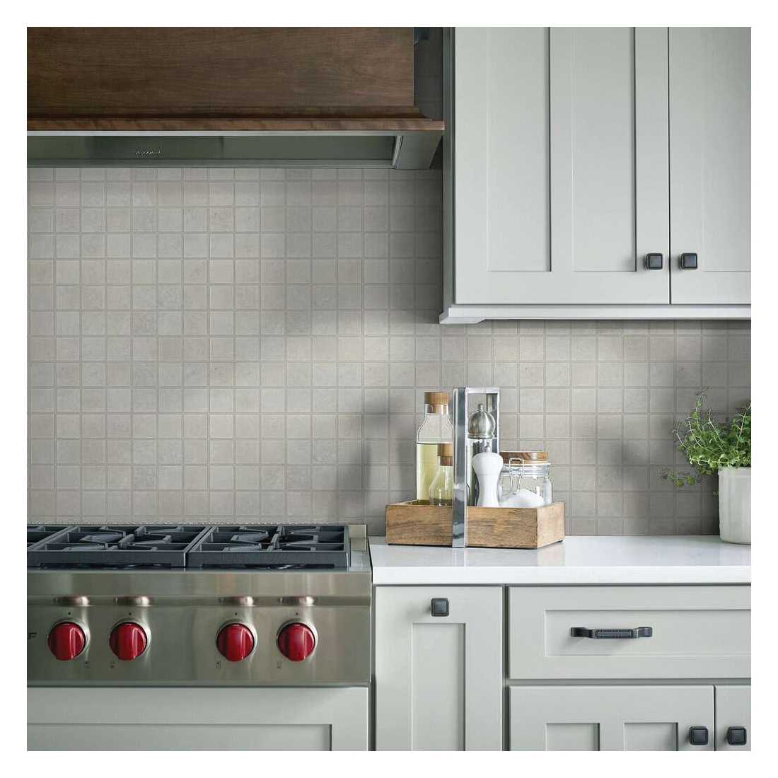 Shaw Floors Arena Ceramic Solutions Series 238TS-00100 Ceramic Tile, 13.11 in L Tile, 13.07 in W Tile, Cut Edge, Bone - 5