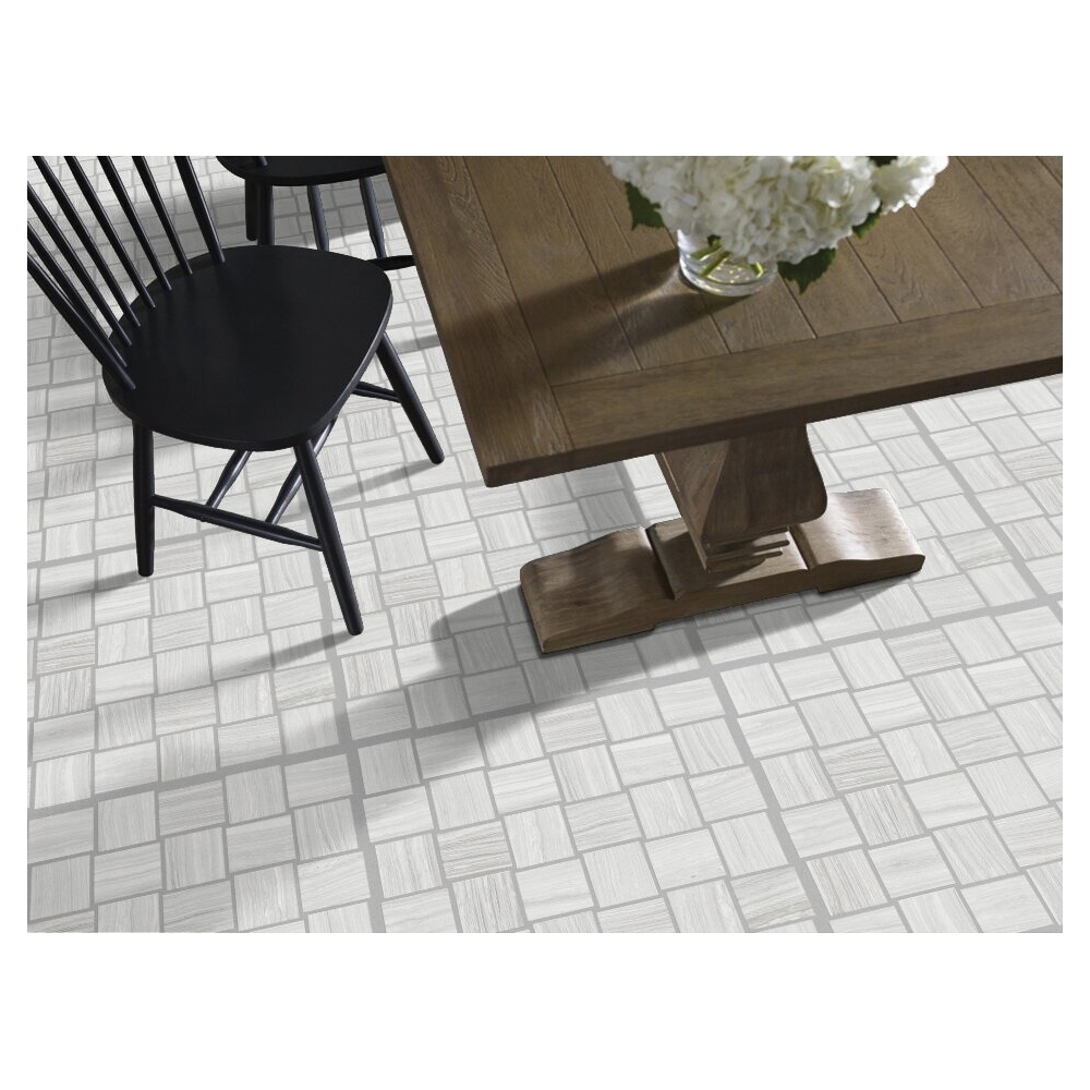 Shaw Floors Ceramic Solutions Rockwood Series CS54L-00510 Porcelain Tile, 11.81 in L Tile, 11.81 in W Tile, Glacier - 2