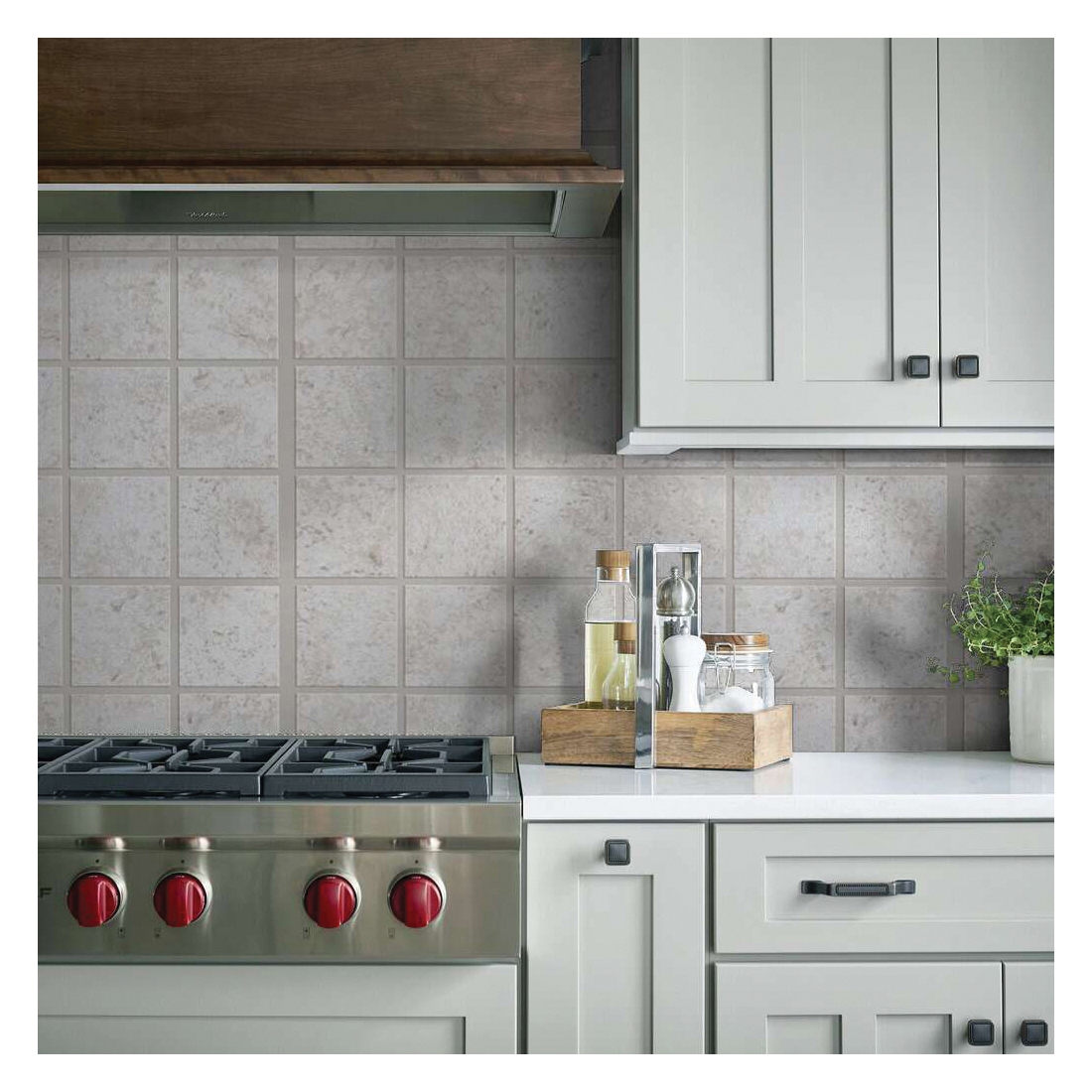 Shaw Floors Ceramic Solutions Empire Series CS99Q-00100 Ceramic Tile, 12.99 in L Tile, 12.99 in W Tile, Cut Edge, Cream - 5