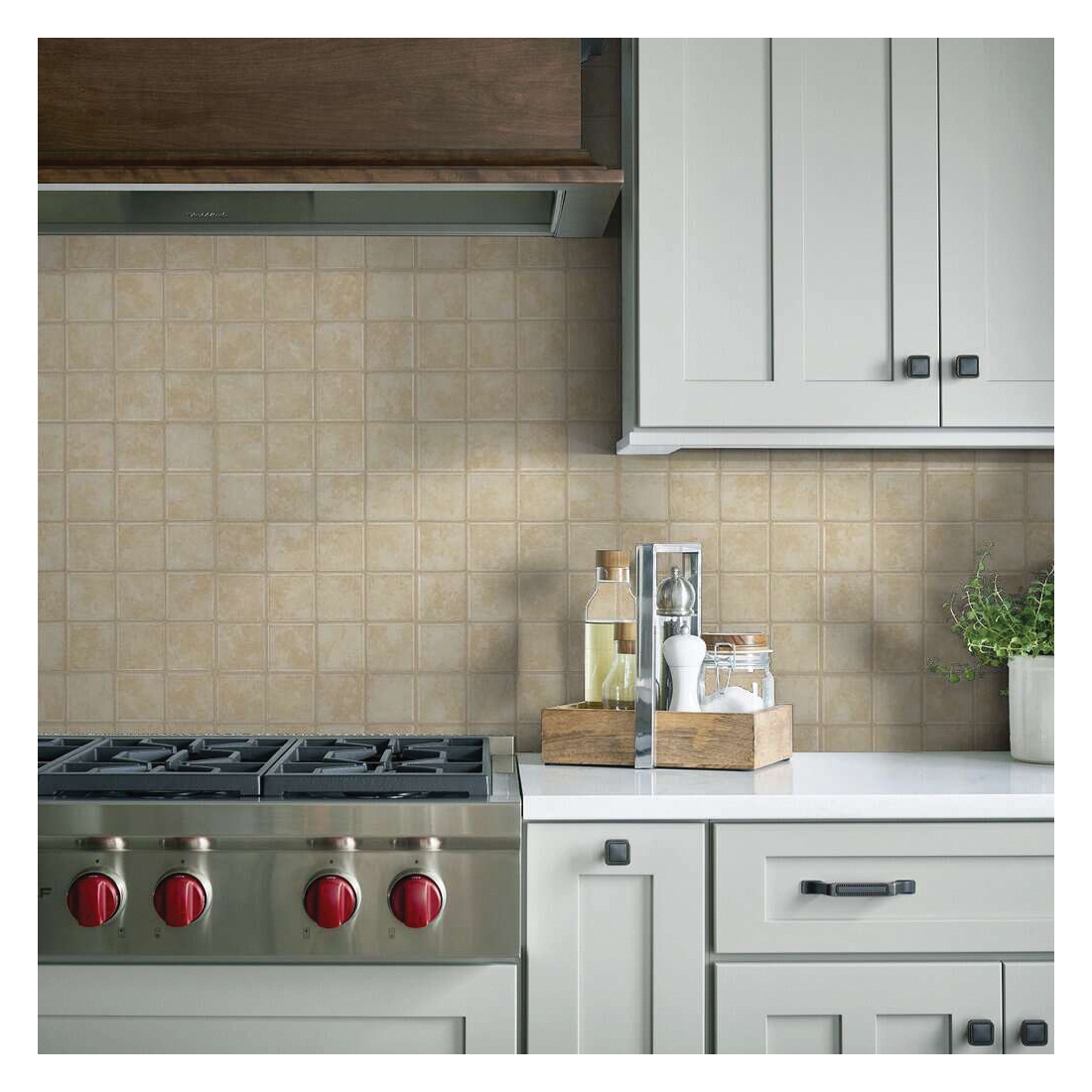 Shaw Floors Ceramic Solutions, Colonnade Series CS22A-00100 Ceramic Tile, 12.22 in L Tile, 12.22 in W Tile, Alabaster - 5